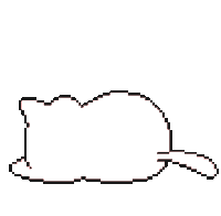 گربه خواب‌آلود بامزه